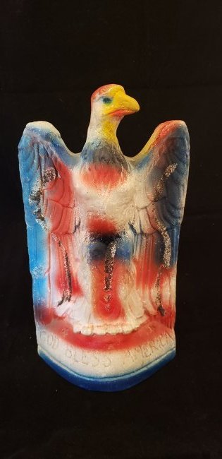 Vintage Carnival Prize Chalkware Eagle (1 of 6)