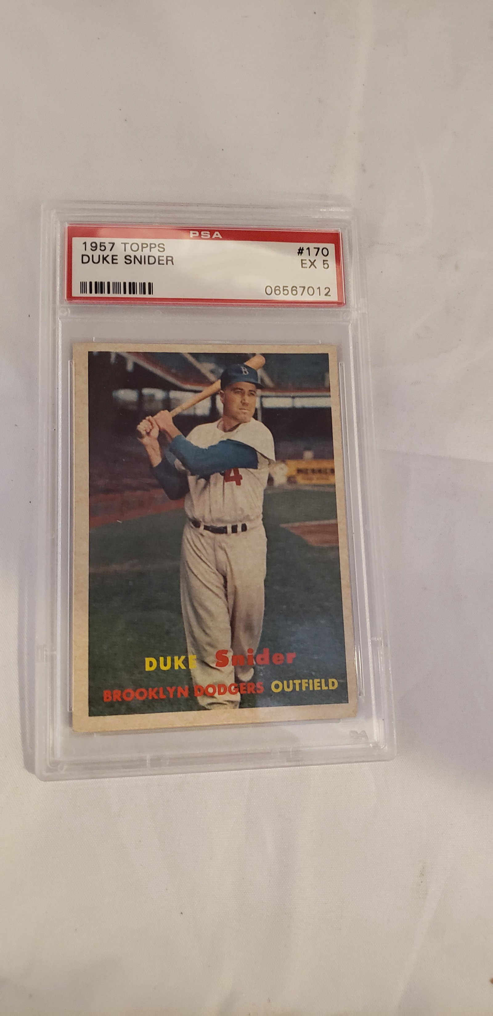 1957 Topps Duke Snider #170 PSA EX 5 (1 of 2)