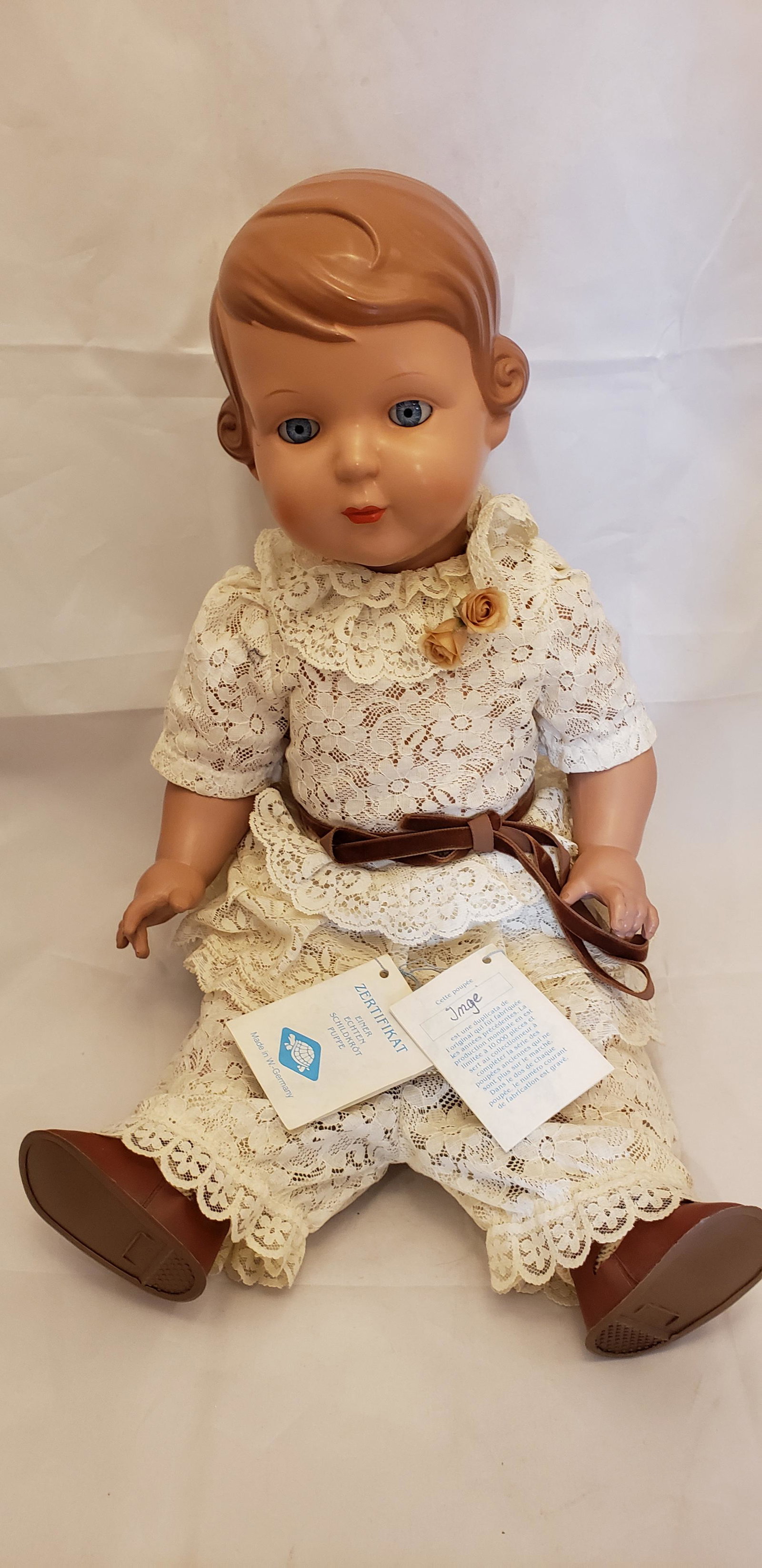 Antique Schildkrot Puppe West German Inge: Antique Schildkrot Puppe West German Inge Buyers Premium 20% *In-House Shipping Available* After you pay your invoice for Hammer Price and Premium YOU WILL RECEIVE A 2nd INVOICE THRU PAYPAL FOR SHIPPI