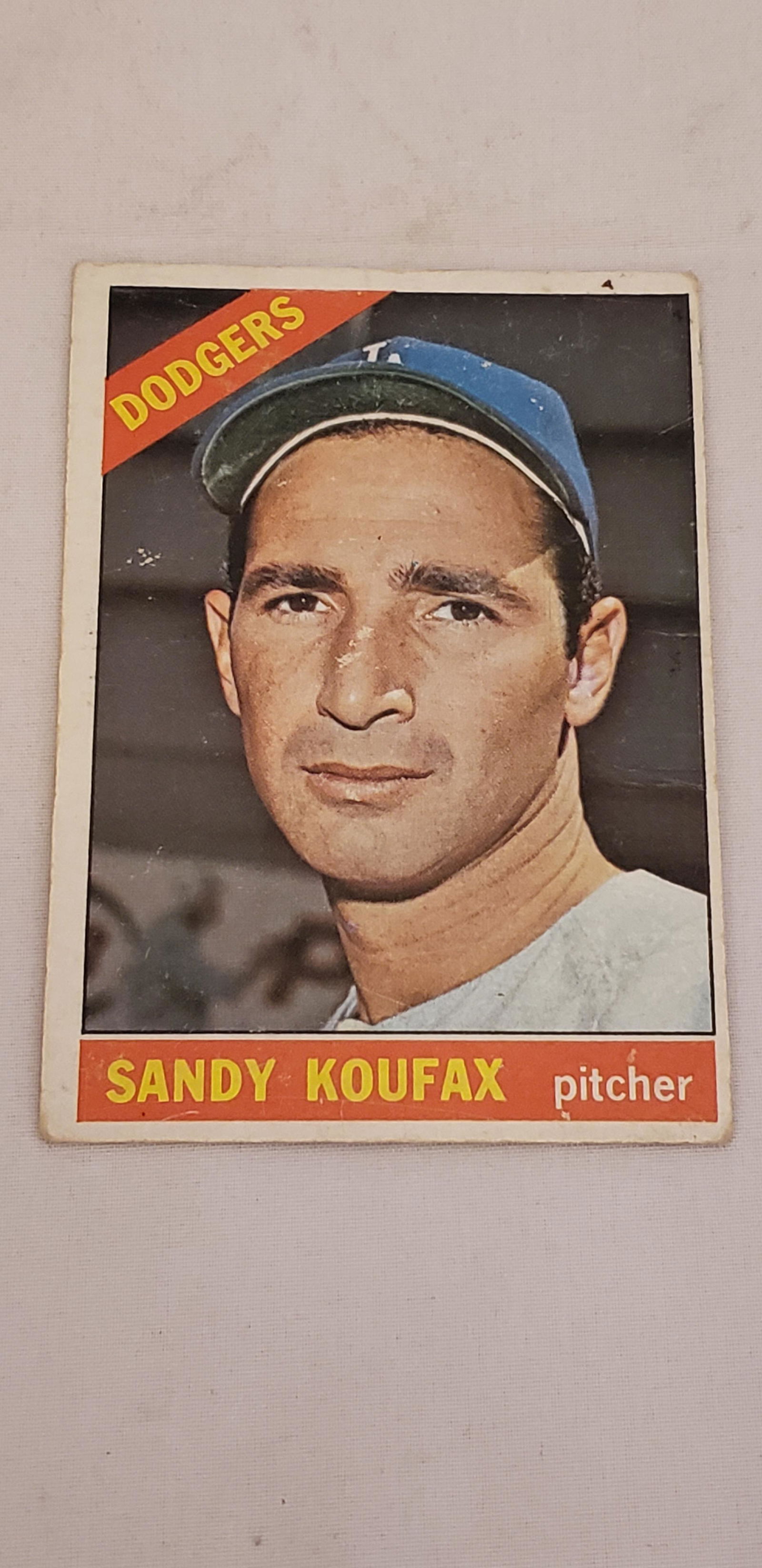 1966 Topps #100 Sandy Koufax Fair Condition (1 of 2)