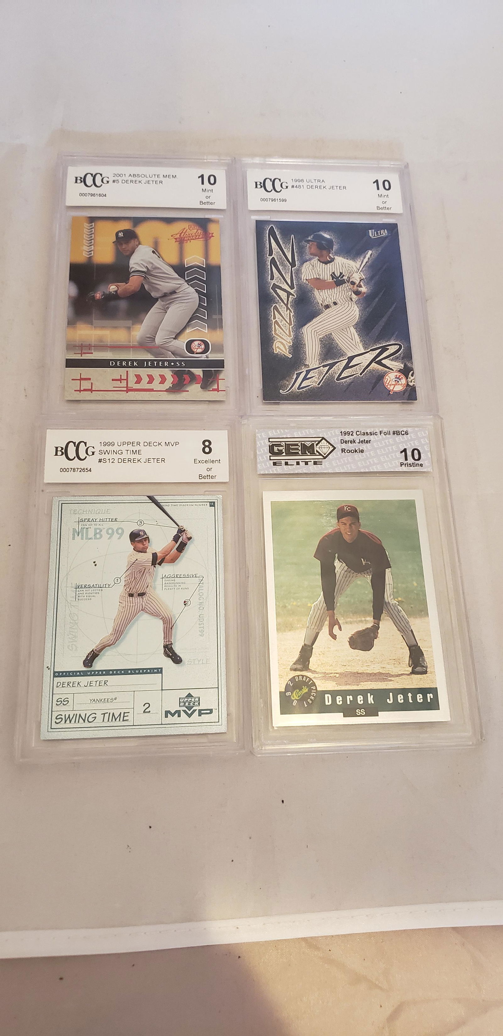 Derek Jeter Graded Card Lot of 4 Cards (1 of 2)