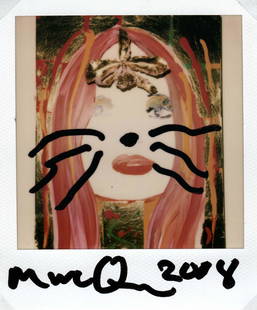 Marc Quinn (b. 1964), Kate Moss, 2008: Marc Quinn (b. 1964) Kate Moss, 2008. Polaroid. 8.8 x 10.6 cm (3 1/2 x 4 1/4 in.) Signed and dated in pen on the recto with additional ink drawing. Provenance Directly from the artist