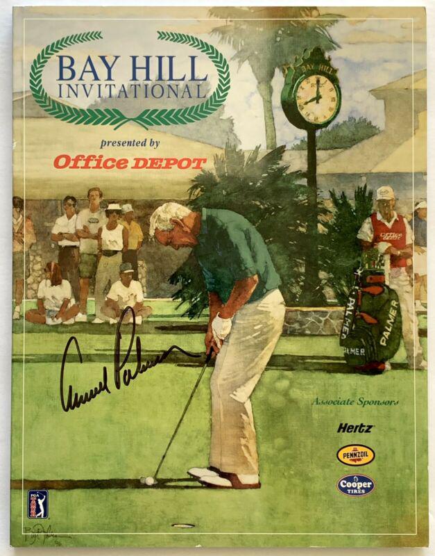 Arnold Palmer signed Bay Hill Program art image photo (1 of 1)