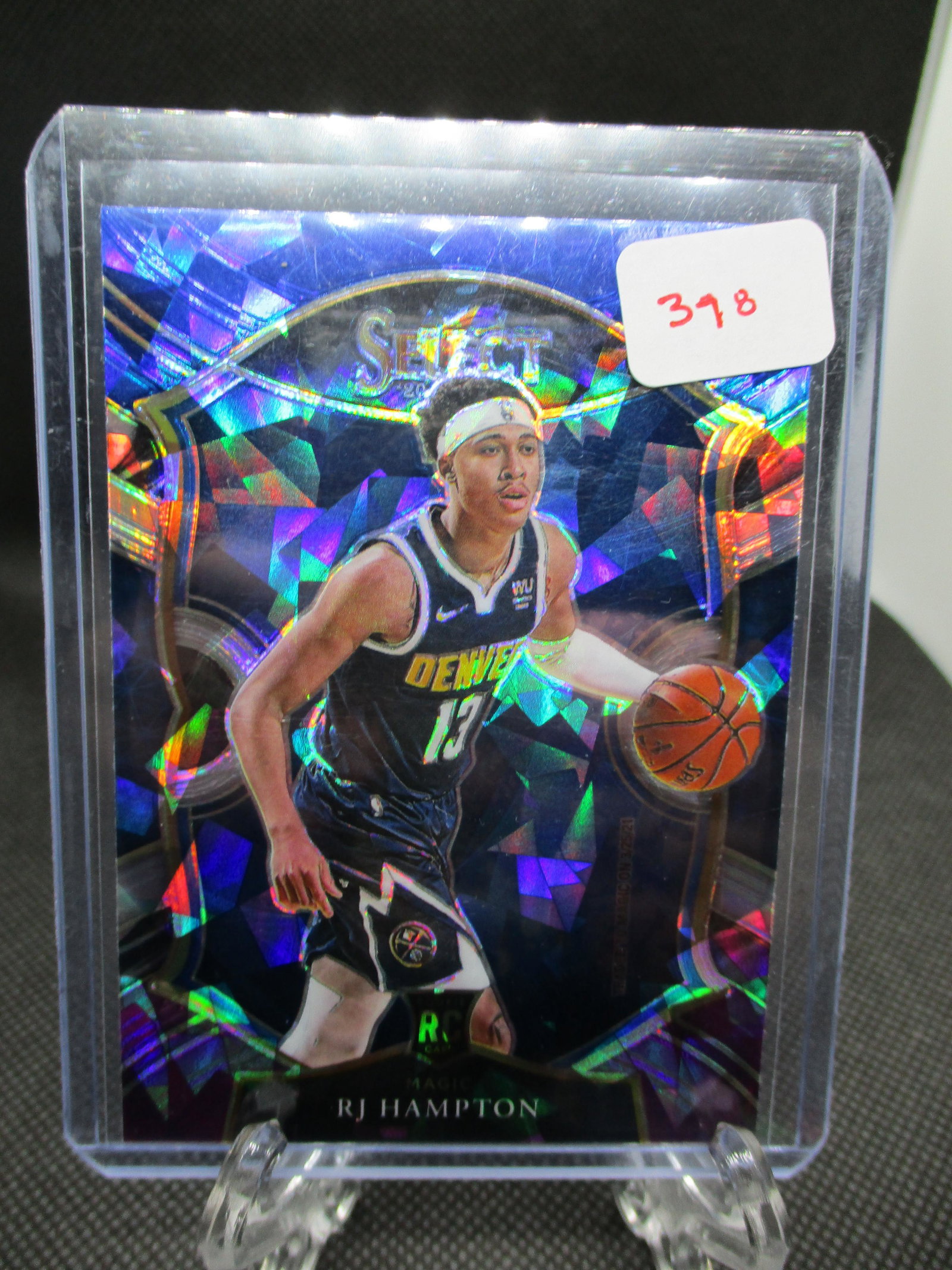 RJ Hampton Select Blue/Purple Cracked Ice Rookie (1 of 1)