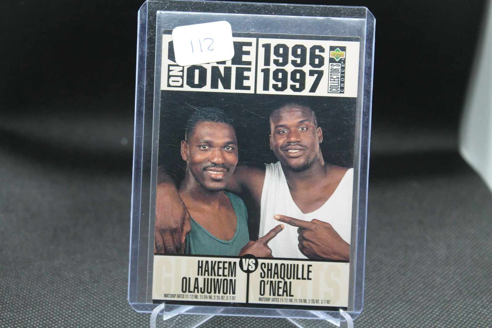Hakeem Olajuwon vs. Shaquille O'Neal Upper Deck (1 of 1)