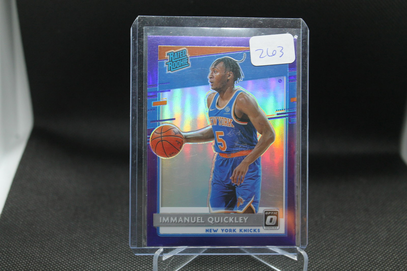 Immanuel Quickley Purple Optic Rated Rookie (1 of 1)