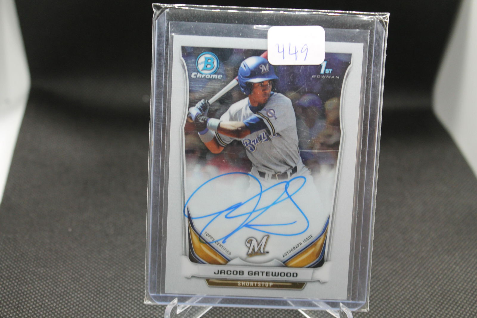 Jacob Dgatewood First Bowman Chrome Auto (1 of 1)