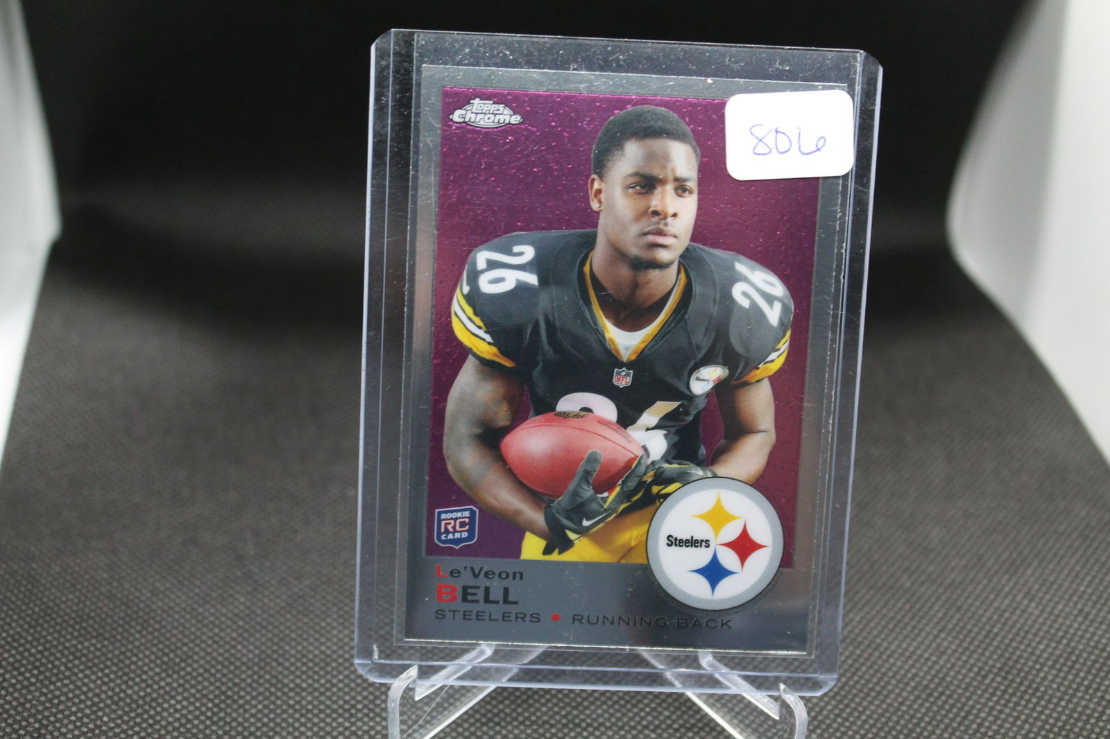 Le'Veon Bell Pink  Topps Chrome Rookie (1 of 1)
