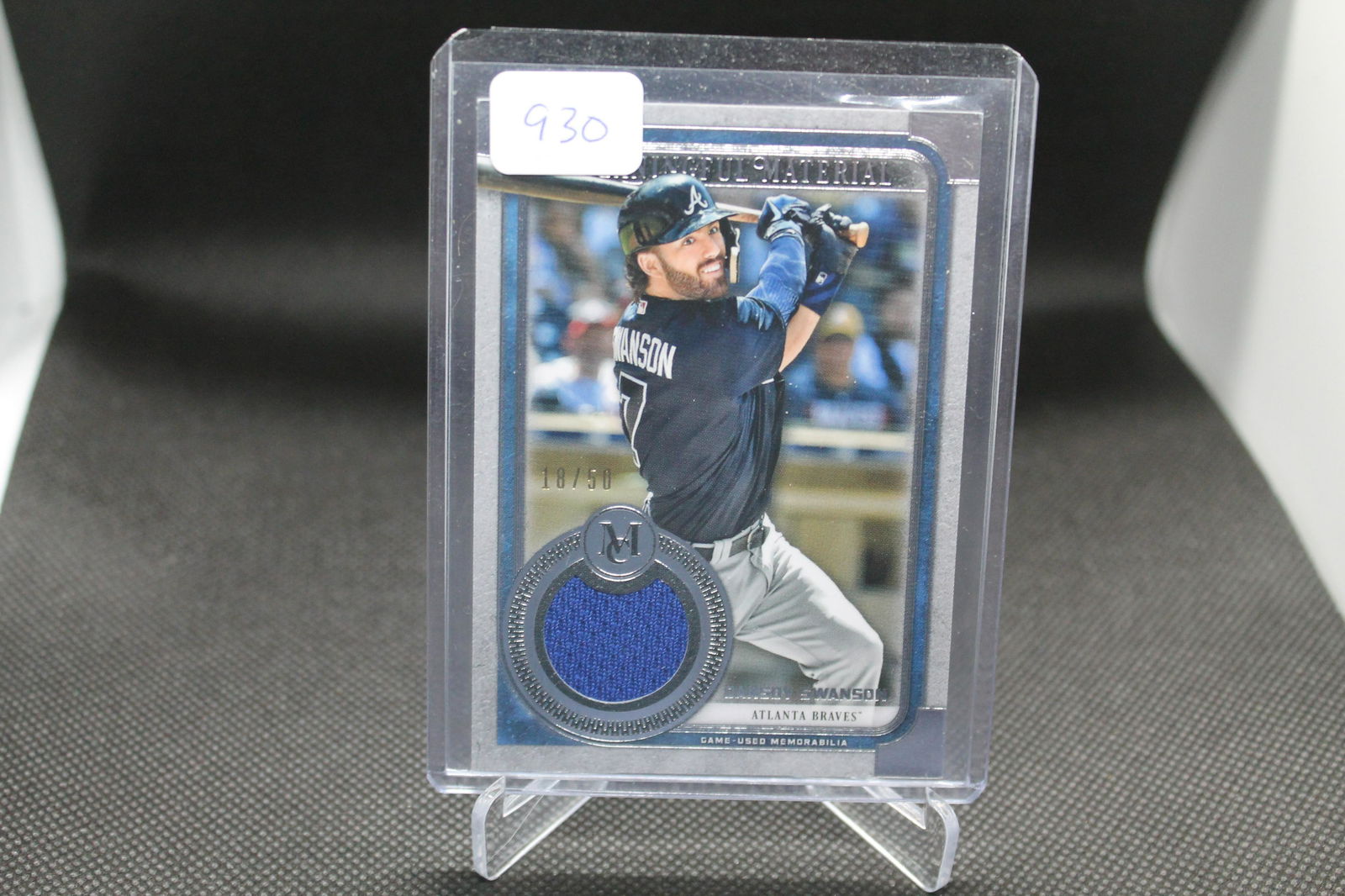 Dansby Swanson Topps Game-Used Patch /50 (1 of 1)