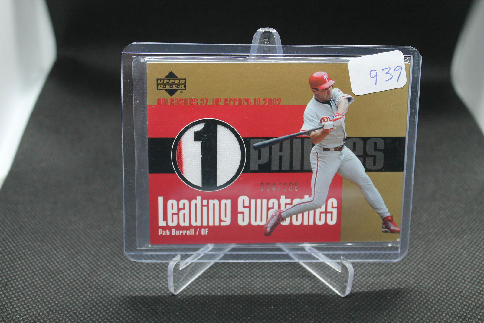 Pat Burrell Upper Deck Game-Used Jersey Patch (1 of 1)