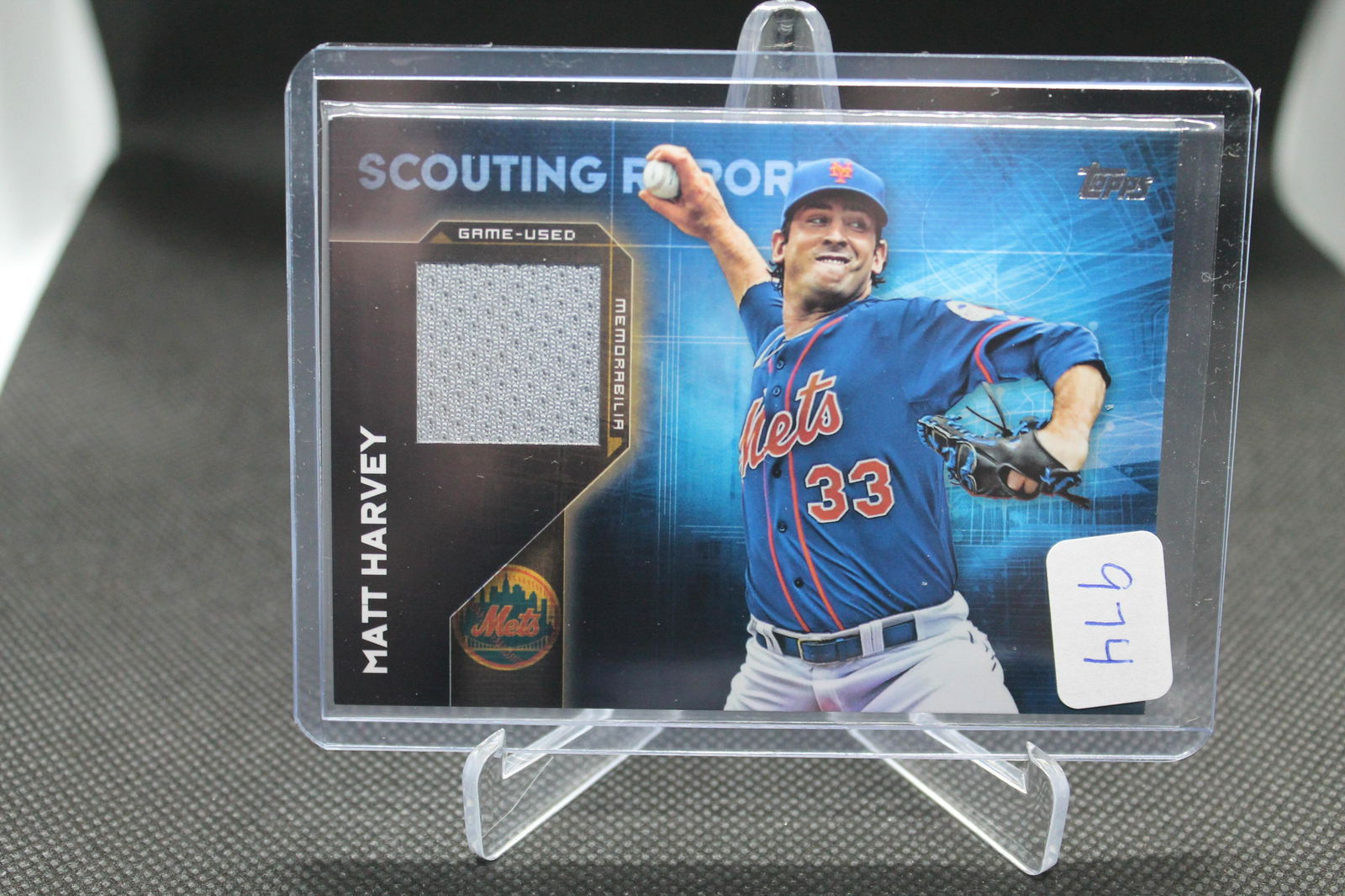 Matt Harvey Topps Scouting Report Patch (1 of 1)