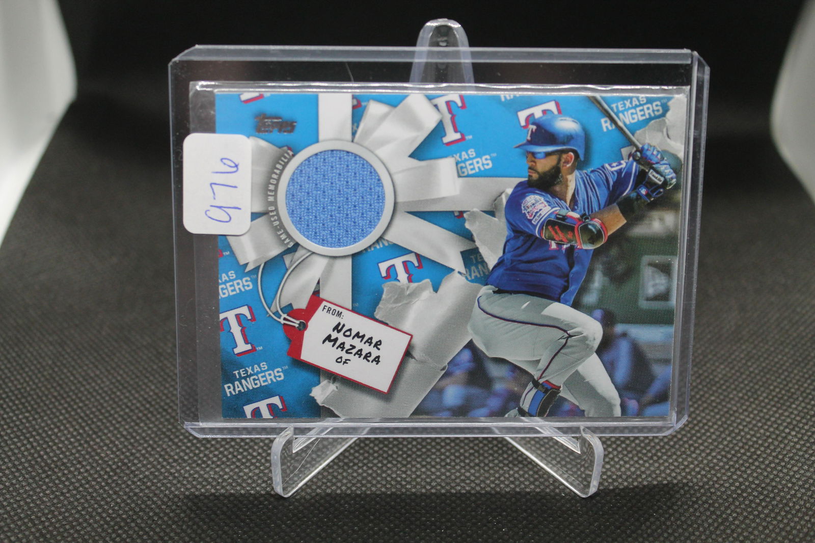 Nomar Mazara Topps Relic Patch (1 of 1)