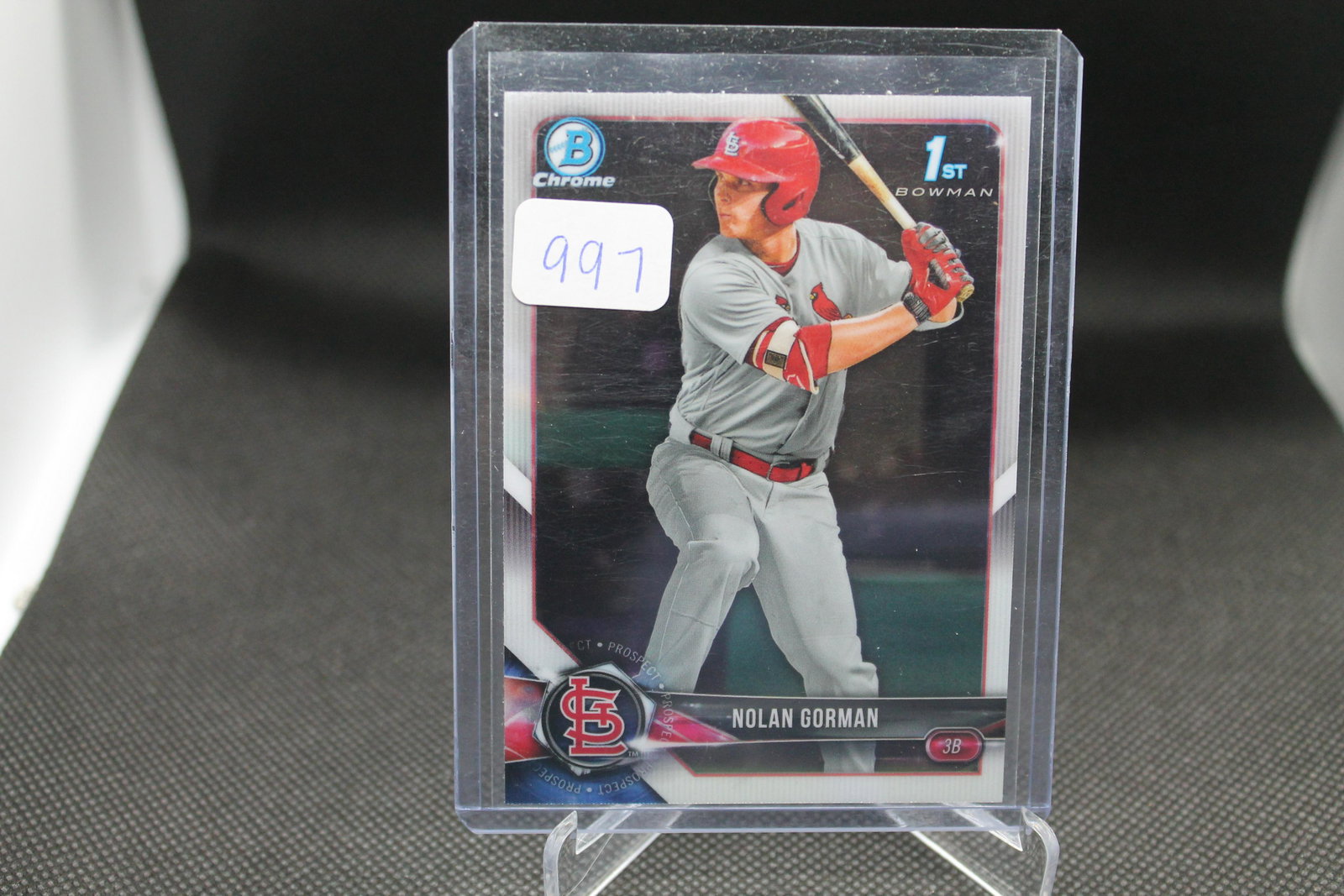Nolan Gorman First Bowman Chrome (1 of 1)