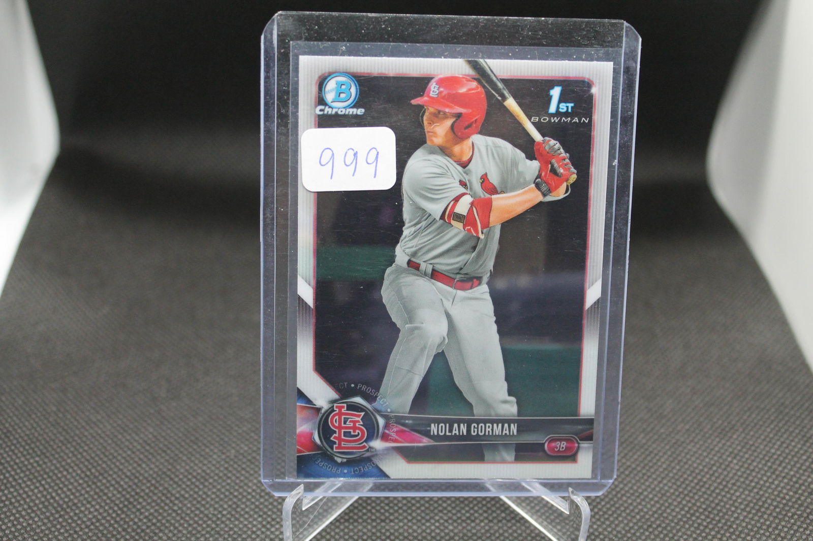 Nolan Gorman First Bowman Chrome (1 of 1)