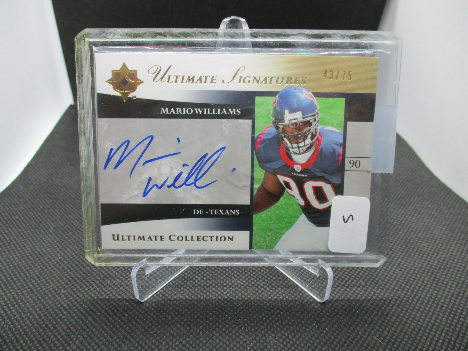 Mario Williams Upper Deck Ultimate Signatures Auto (1 of 1)