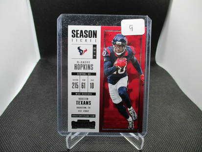 DeAndre Hopkins Contenders Season Ticket: Football Card