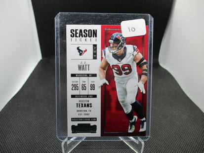 JJ Watt Contenders Season Ticket: Football Card