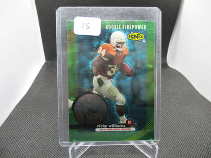 Ricky Williams Upper Deck UD Ionix Rookie Firepower: Football Card