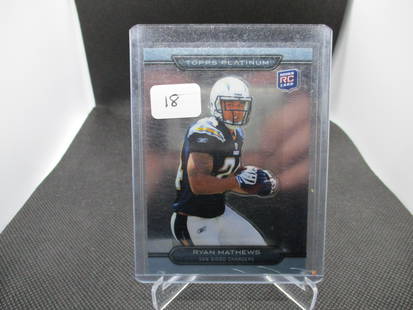 Ryan Matthews Topps Platinum Rookie: Football Card