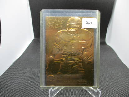 Marion Butts Team NFL Action Packed 24-kt Gold /500: Football Card