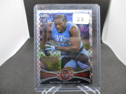 Whitney Mercilus Topps Chrome Rookie: Football Card