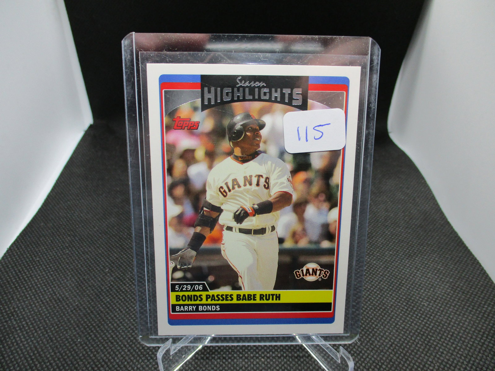 Barry Bonds Topps Season Highlights (1 of 1)
