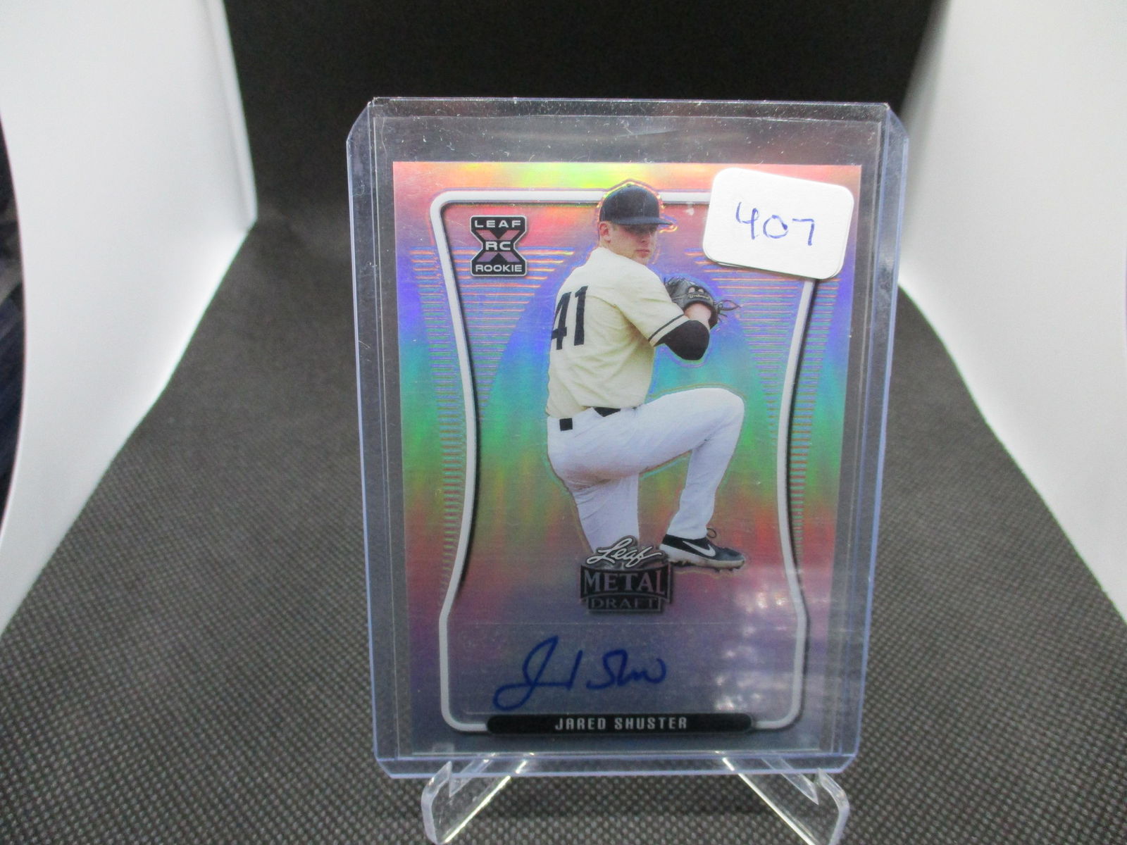 Jared Shuster Leaf Metal Draft Rookie Auto (1 of 1)