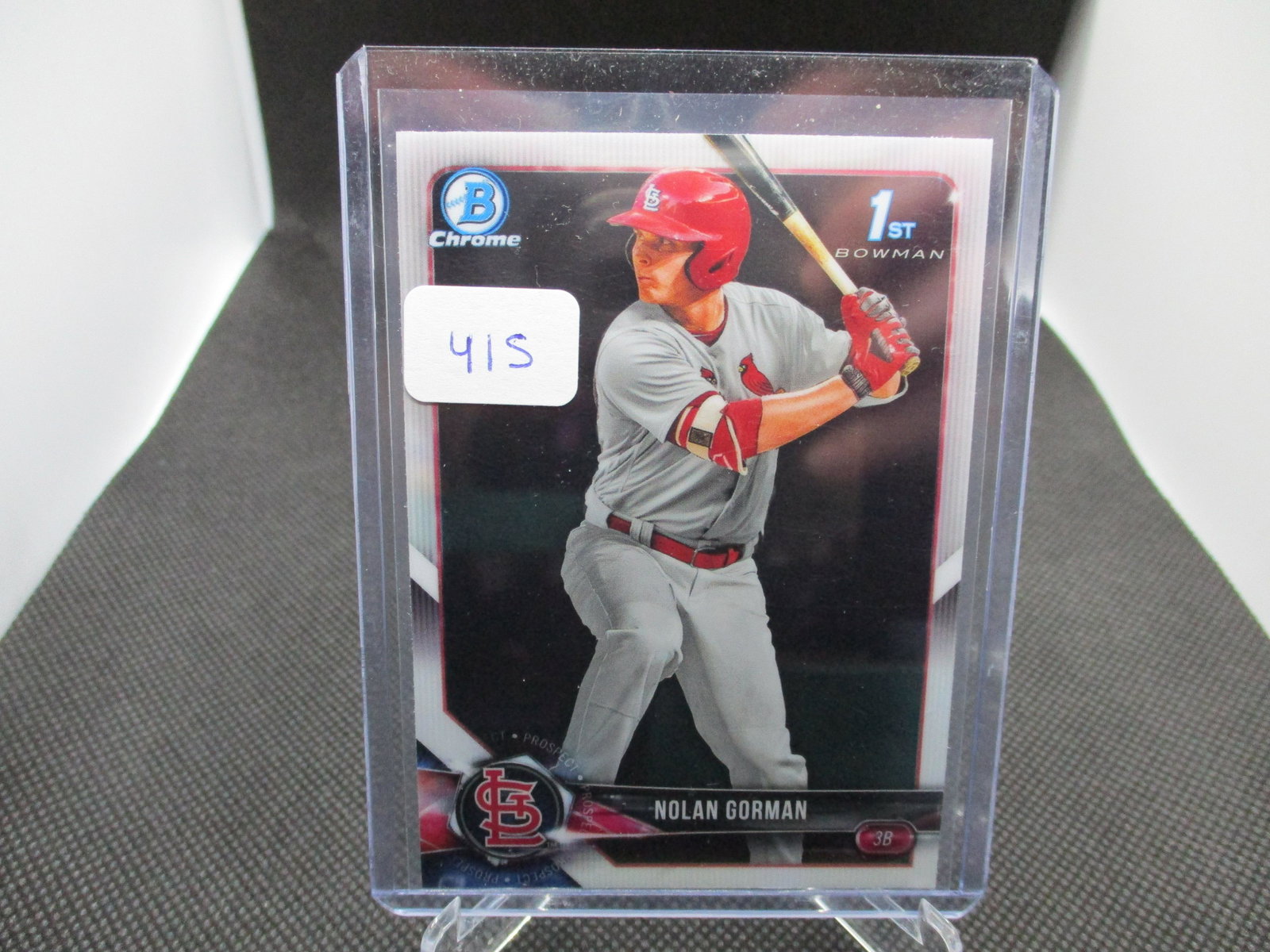 Nolan Gorman First Bowman Chrome (1 of 1)