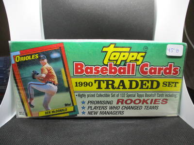 1990 Topps Baseball Cards Traded Set