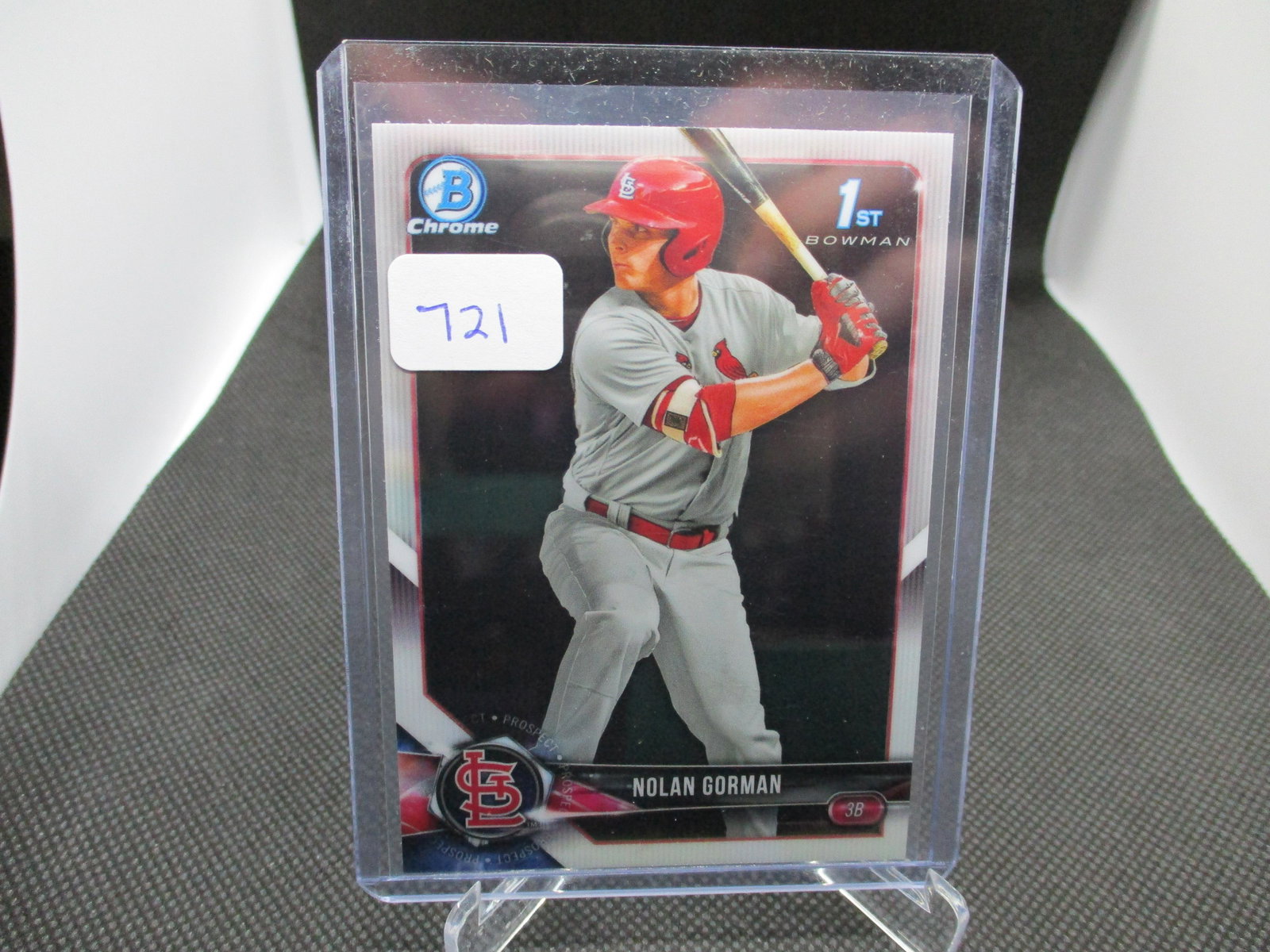 Nolan Gorman First Bowman Chrome (1 of 1)