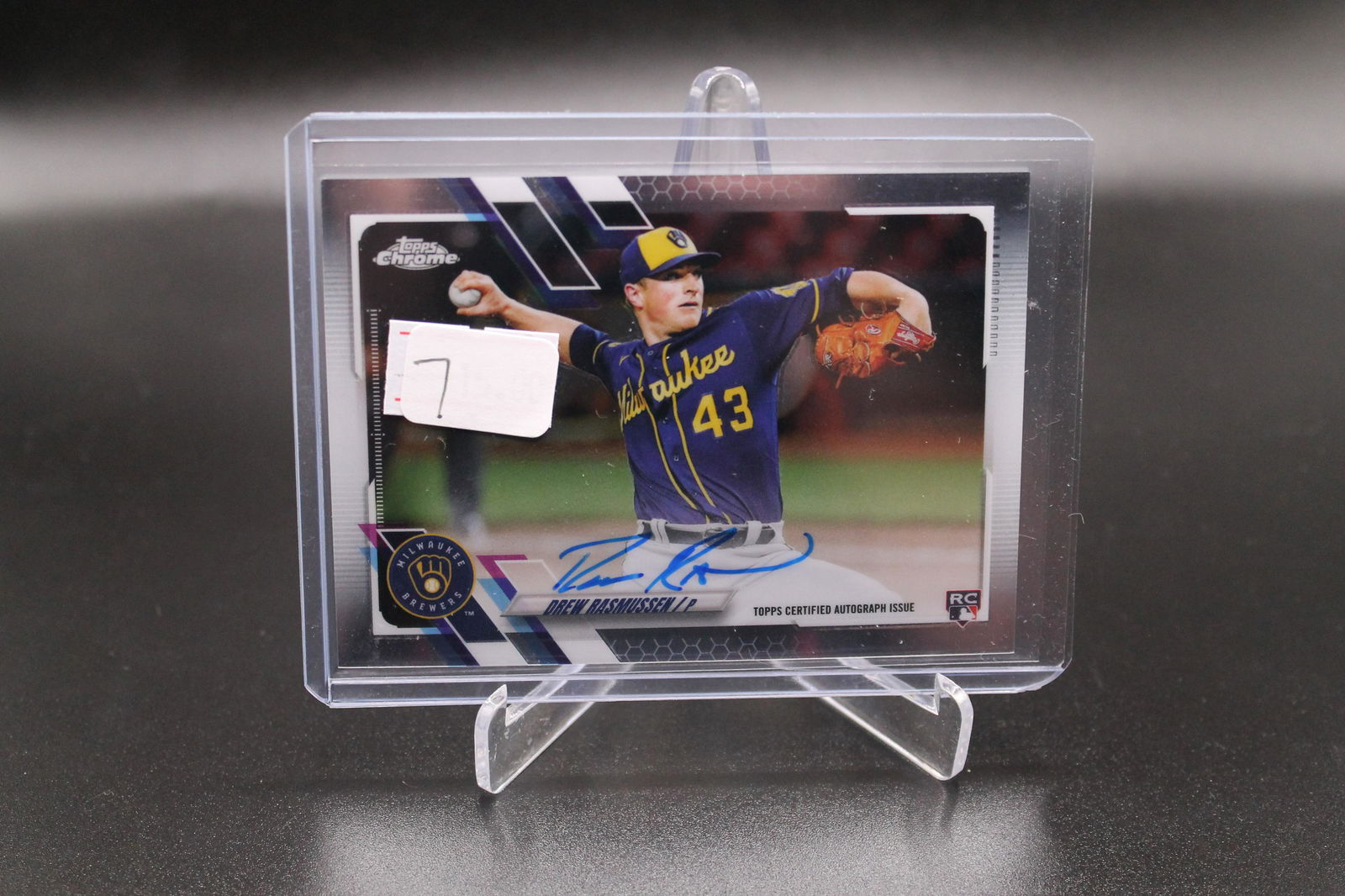 Drew Rasmussen Topps Chrome Rookie Auto (1 of 1)