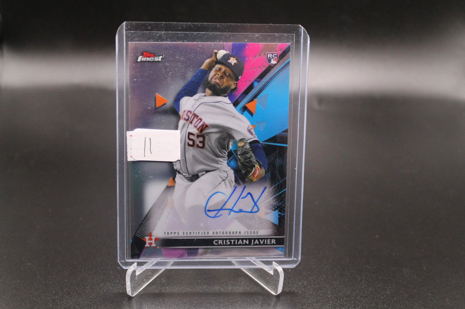 Cristian Javier Topps Finest Rookie Auto (1 of 1)