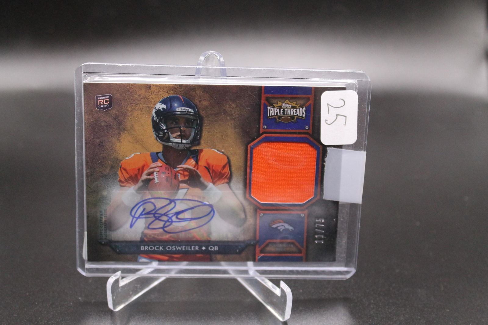 Brock Osweiler Triple Threads Rookie Patch /75 (1 of 1)