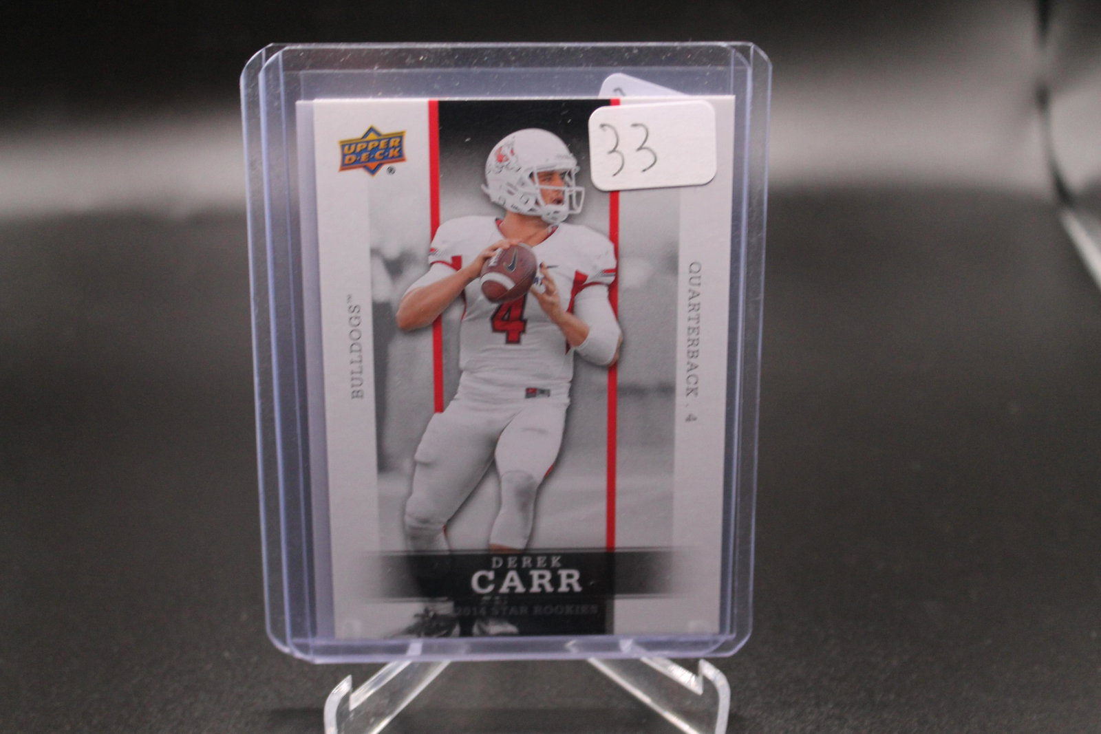 Derek Carr Upper Deck: Football Card