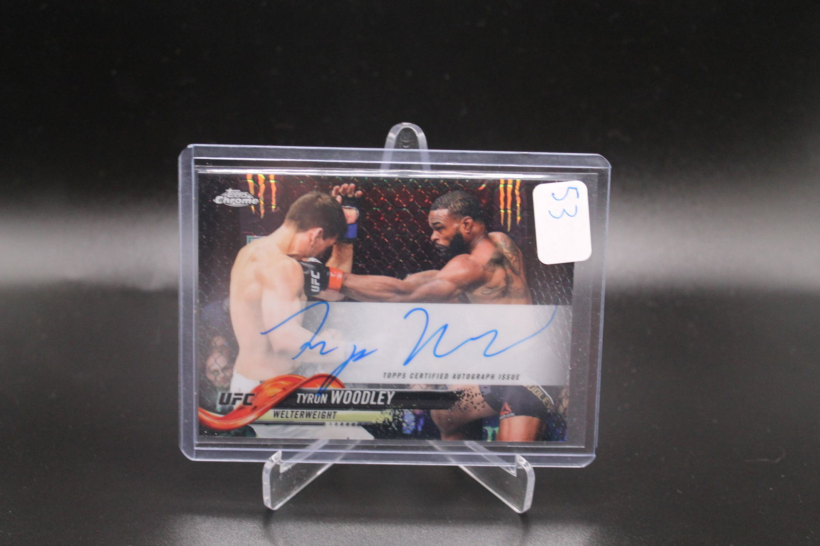 Tyron Woodley Topps Chrome Auto (1 of 1)
