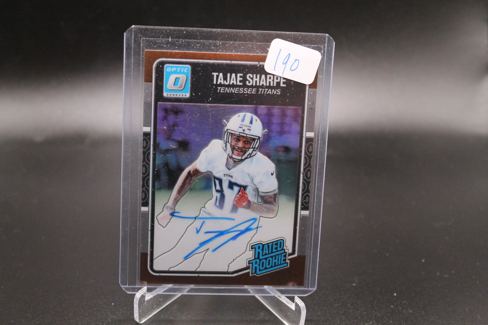 Tajae Sharpe Optic Rated Rookie Auto: Football Card