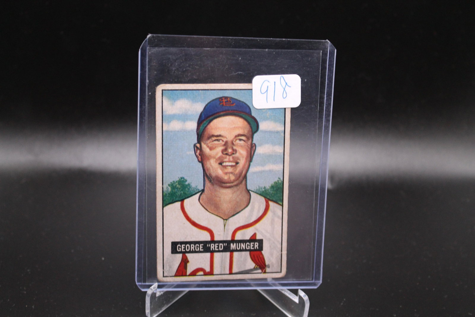 Geroge "Red" Munger Bowman Gum: Baseball Card