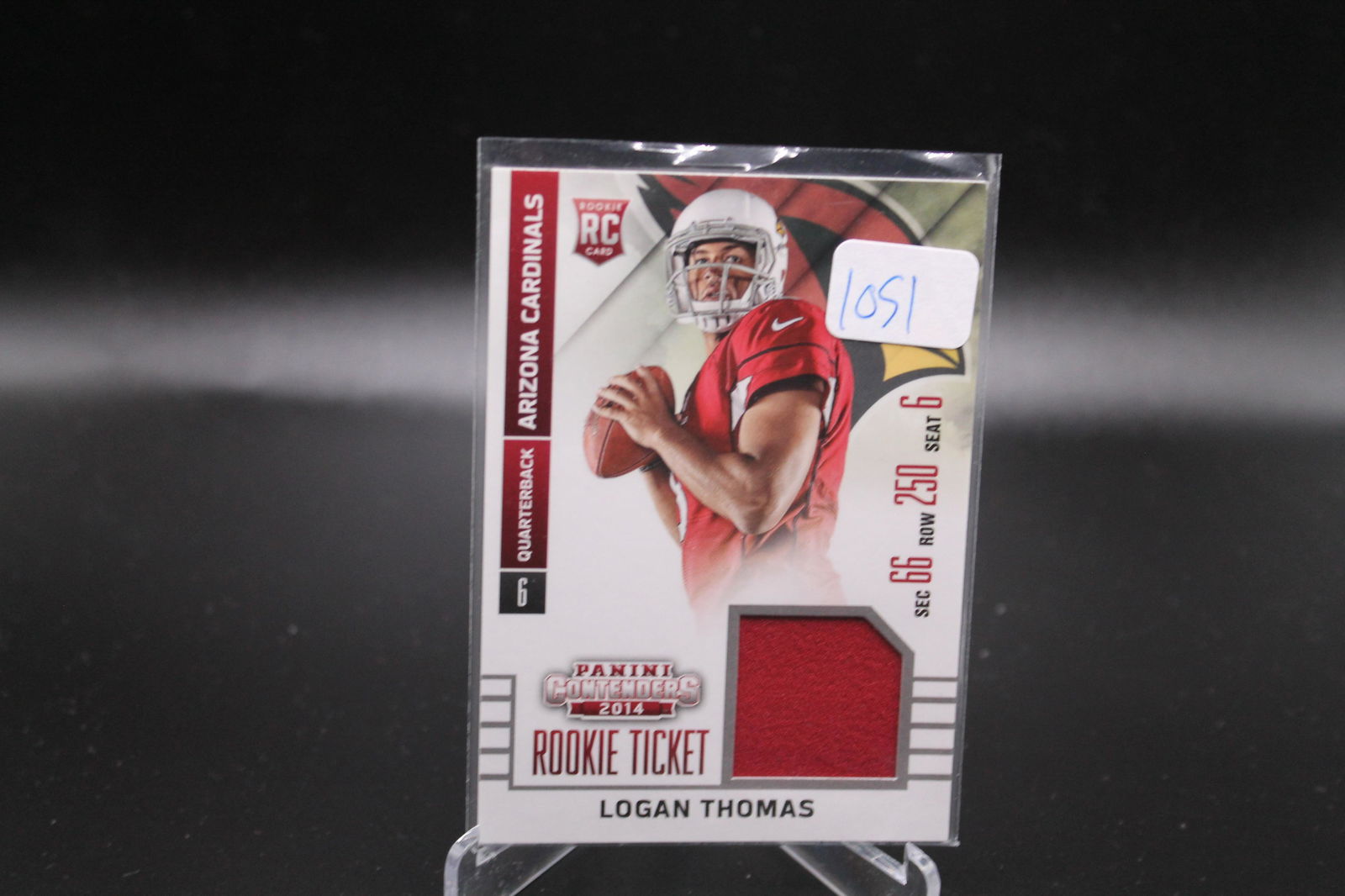 Logan Thomas Contenders Rookie Ticket Patch (1 of 1)