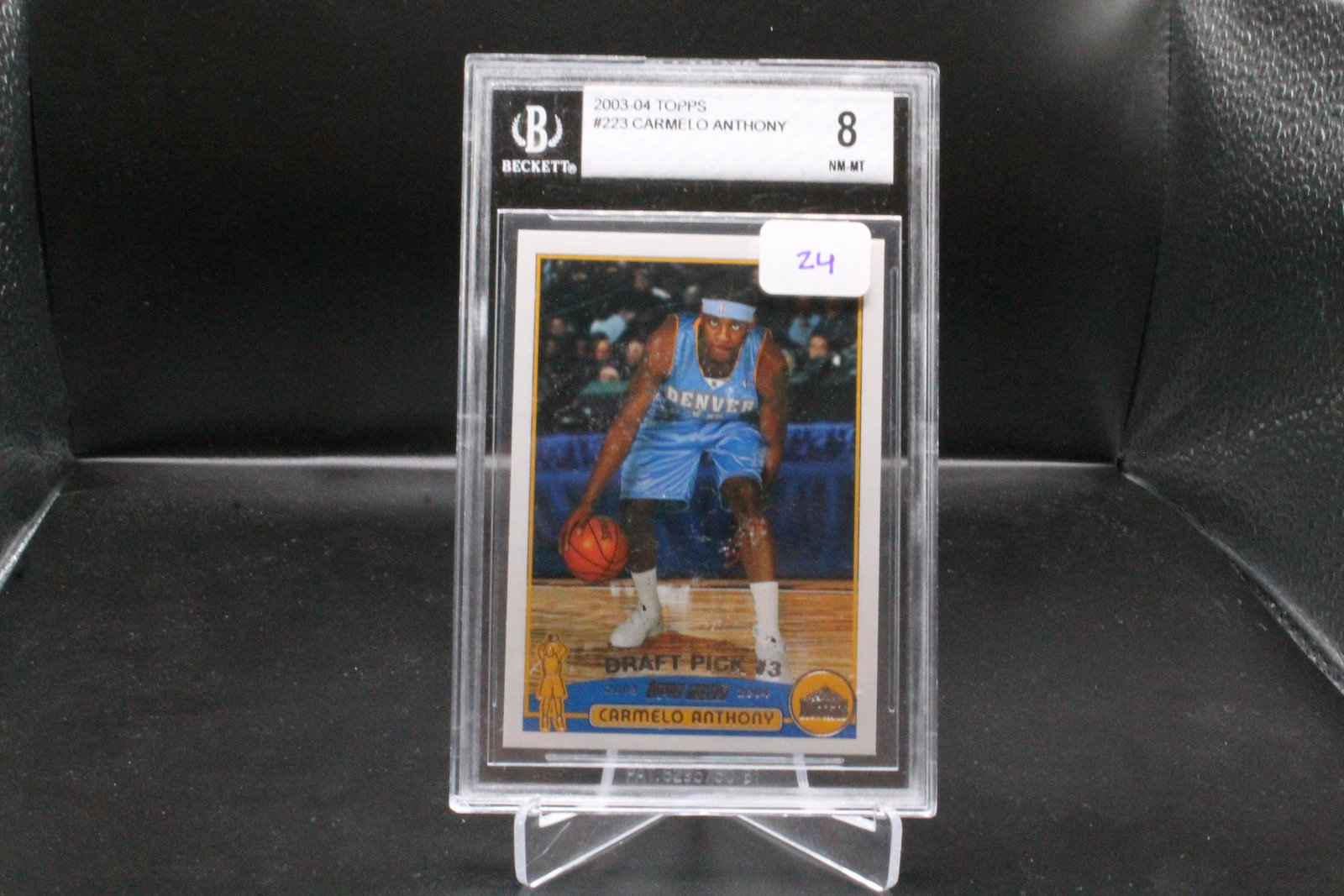 Carmelo Anthony Topps Rookie BGS 8 (1 of 1)