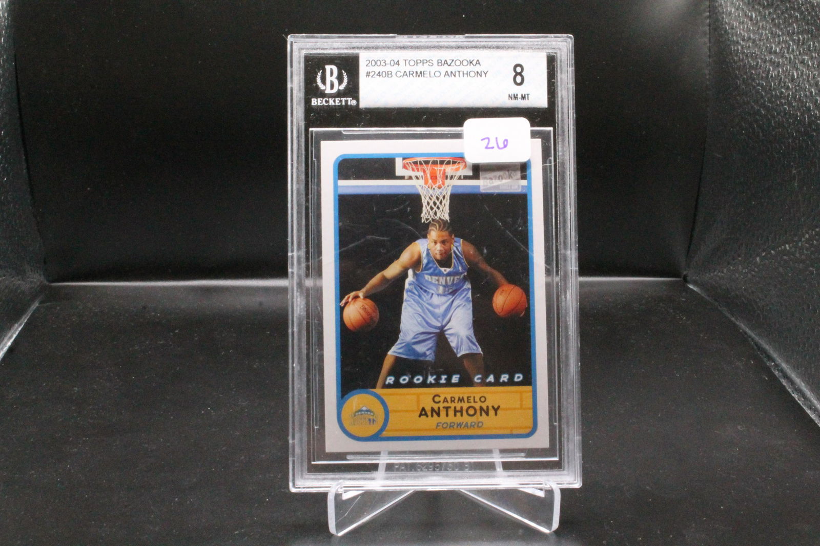 Carmelo Anthony Topps Rookie BGS 8 (1 of 1)