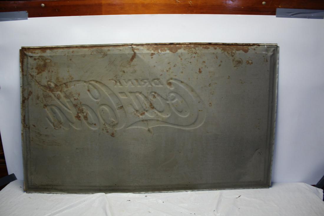 Coca-Cola SST EMB (self framed) 1937 57" X 33" (1 of 2)