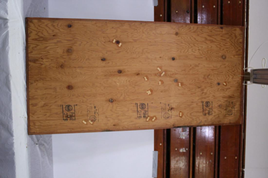 German Soldier on plywood 1966 35.5" X 73.5" (1 of 2)