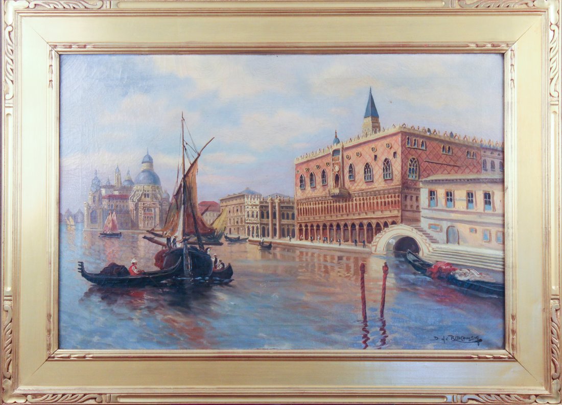 Richard Dey DE Ribcowsky (1880-1936) Oil on Canvas Painting (1 of 4)