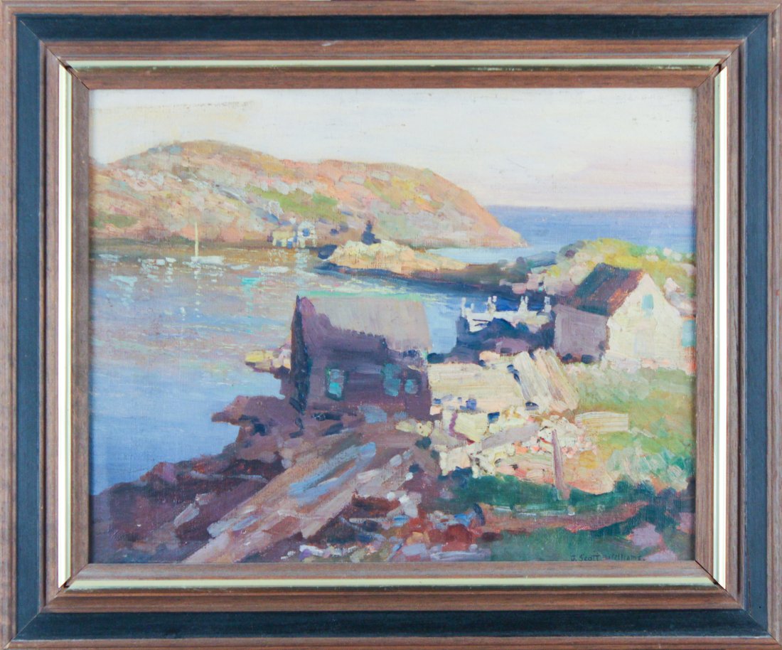John Scott Williams (1897-1976) Oil on Canvas Board Painting (1 of 4)