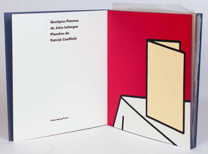Complete Portfolio Screenprints Patrick Caulfield Signed & Numbered 101/200: A complete portfolio of screenprints by Patrick Caulfield (English, 1936-2005) on Neobond paper and text by Jules Laforgue. Edition B, the French edition of 200 plus 20 artist's proofs, from a total o