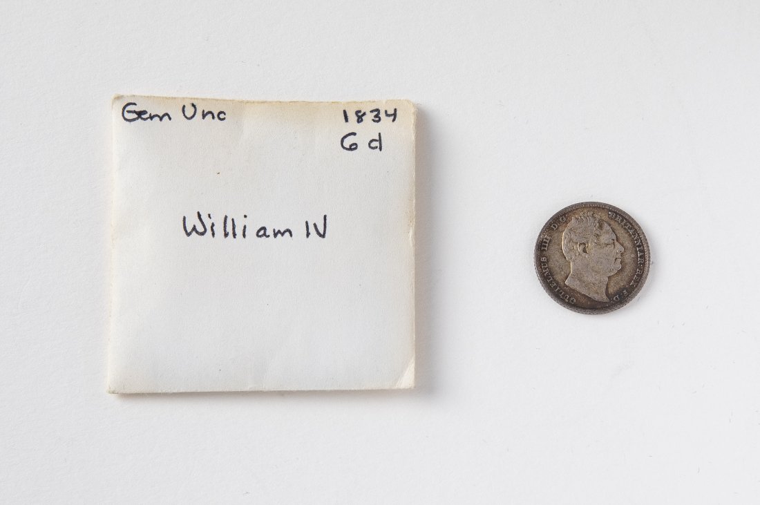 1834 Great Britain William IV 6 Pence- UNC, Ex Stacks! (1 of 3)