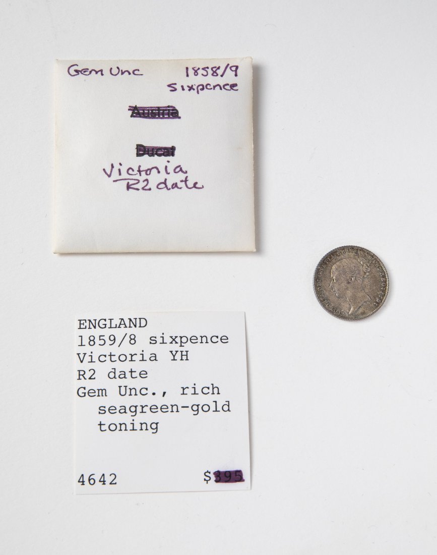 1858/9 Great Britain 6 Pence, UNC Ex Stacks (1 of 3)