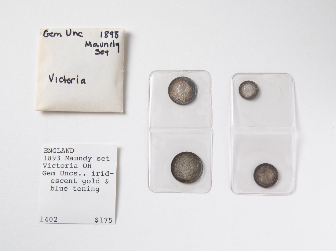 1893 Great Britain Maundy 4pc Set UNC! (1 of 2)