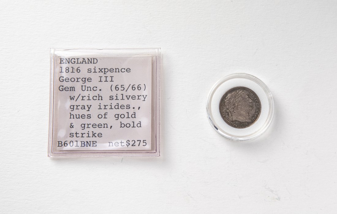 1816 Great Britain 6 Pence, UNC Ex Bruce Lorich (1 of 2)