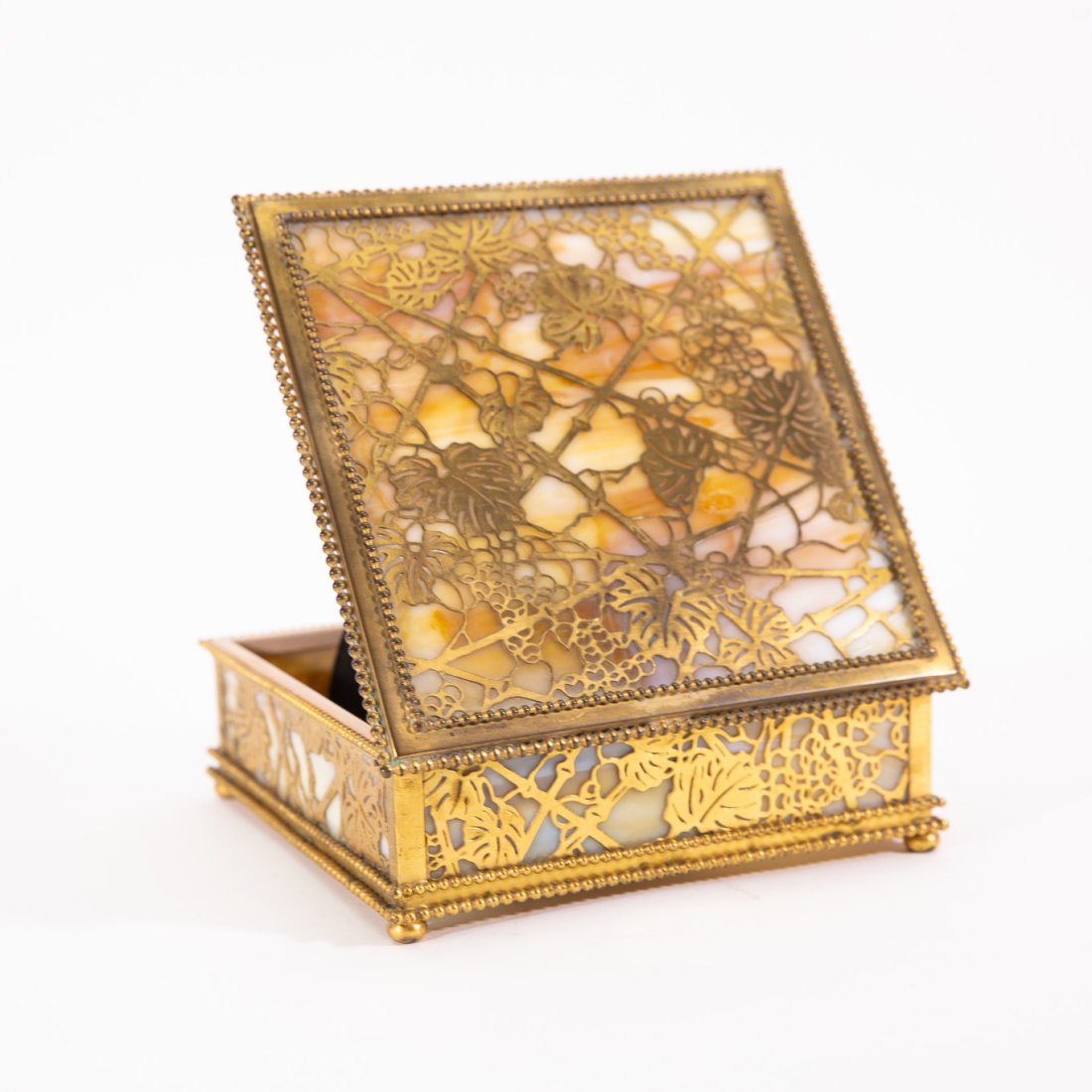 Tiffany Studios Dore Bronze Grapevine Desk Box (1 of 11)